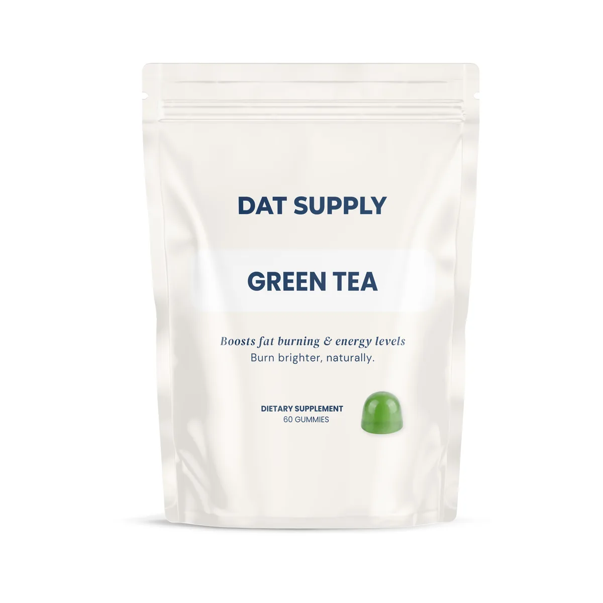 Green Tea Gummies — doypack packaging