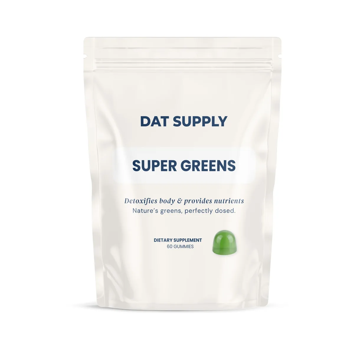 Super Greens Gummies — doypack packaging