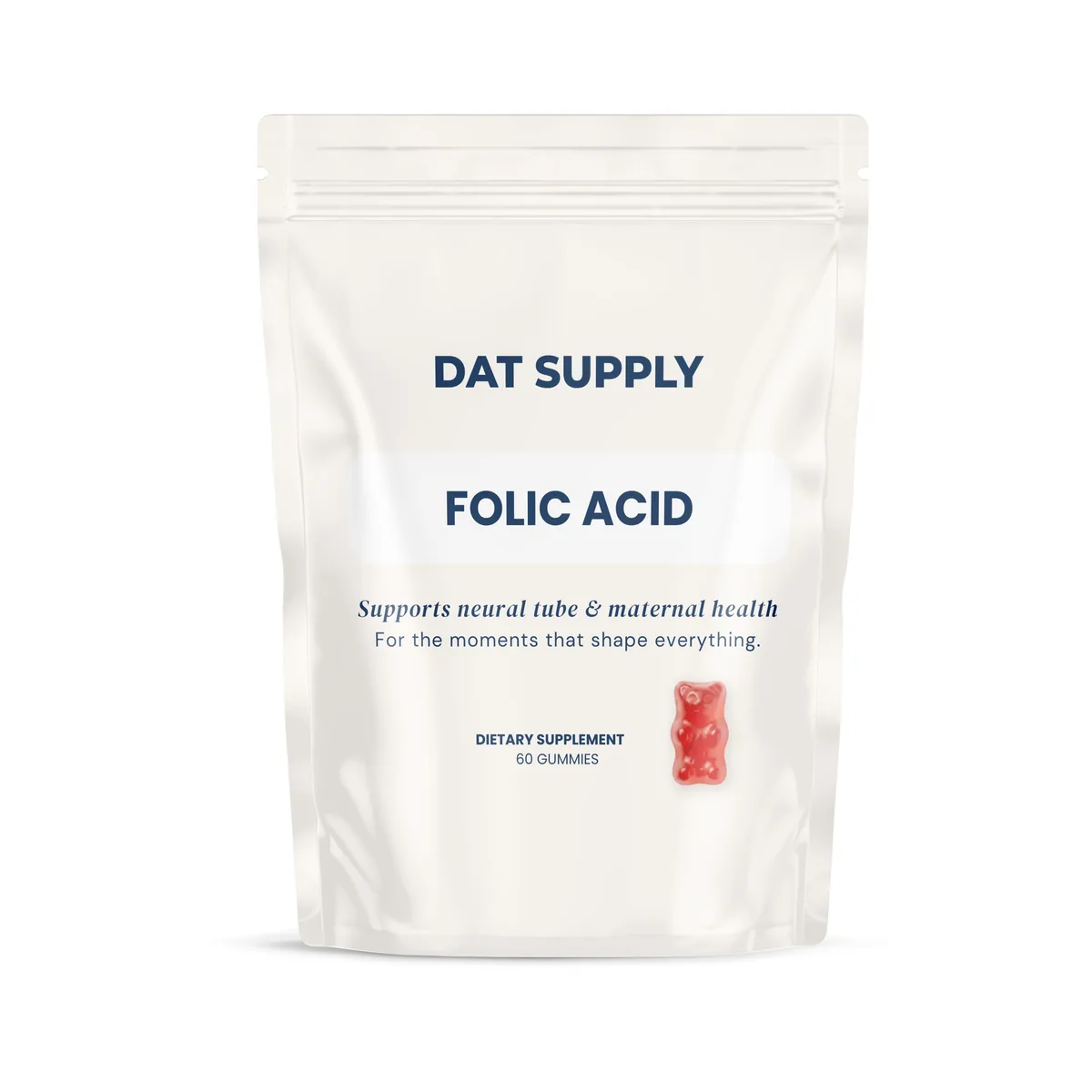 Folic Acid Gummies — doypack packaging