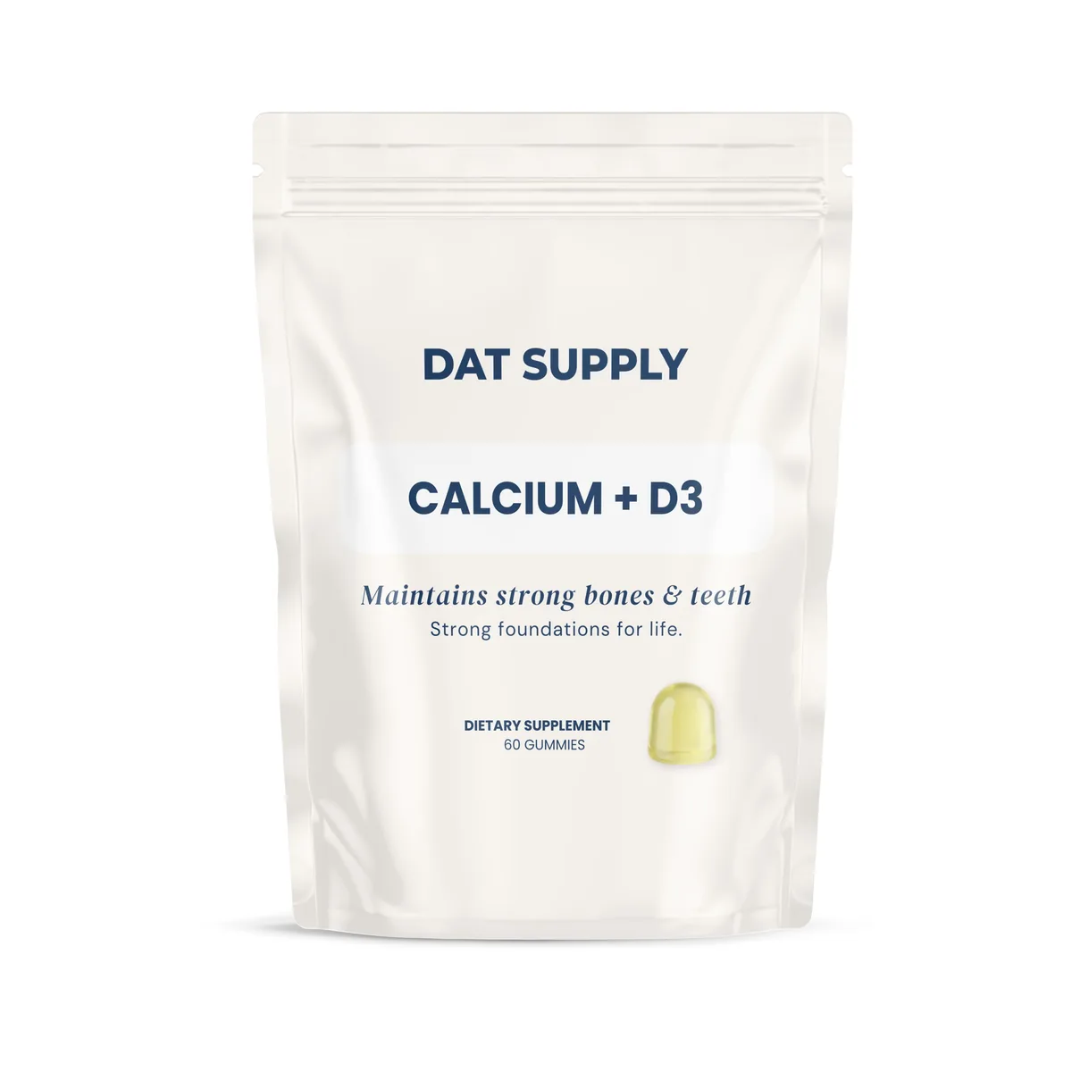 Calcium + D3 Gummies — doypack packaging