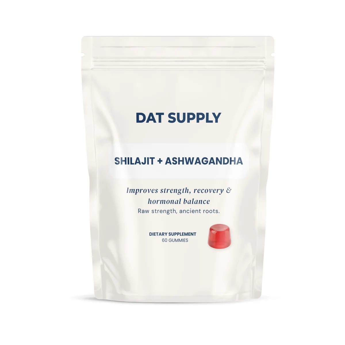 Shilajit + Ashwagandha Gummies — doypack packaging